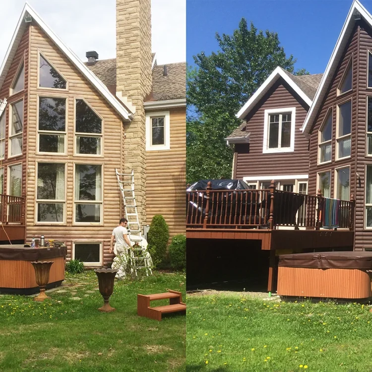 Rafraîchissement de couleur déteint par le soleil